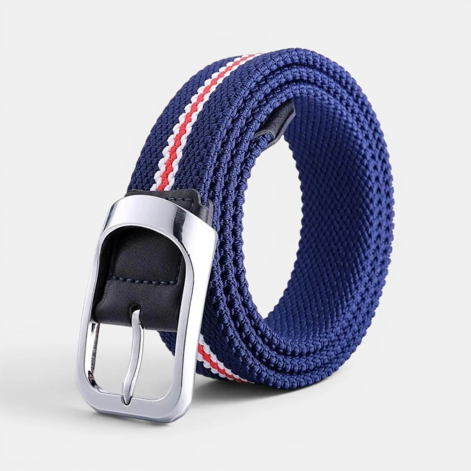 Ceinture Tressée Élastique Homme Bicolore Boucle Arrondie | Telvox La Maison de la Ceinture