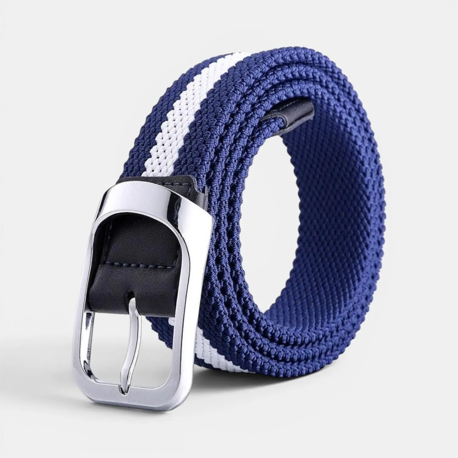 Ceinture Tressée Élastique Homme Bicolore Boucle Arrondie | Telvox La Maison de la Ceinture