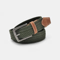 Ceinture Tressée Tissu Élastique Grande Taille Homme Kaki | Elkav La Maison de la Ceinture
