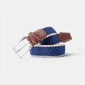 Ceinture Tressée Élastique Homme Boucle Ardillon Bleue | Norvek