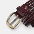 Ceinture Cuir Tressé Sans Trou Femme Boucle Ardillon | Nelvax La Maison de la Ceinture