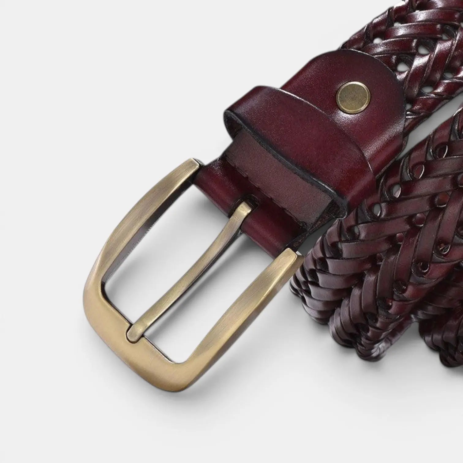 Ceinture Cuir Tressé Sans Trou Femme Boucle Ardillon | Nelvax La Maison de la Ceinture