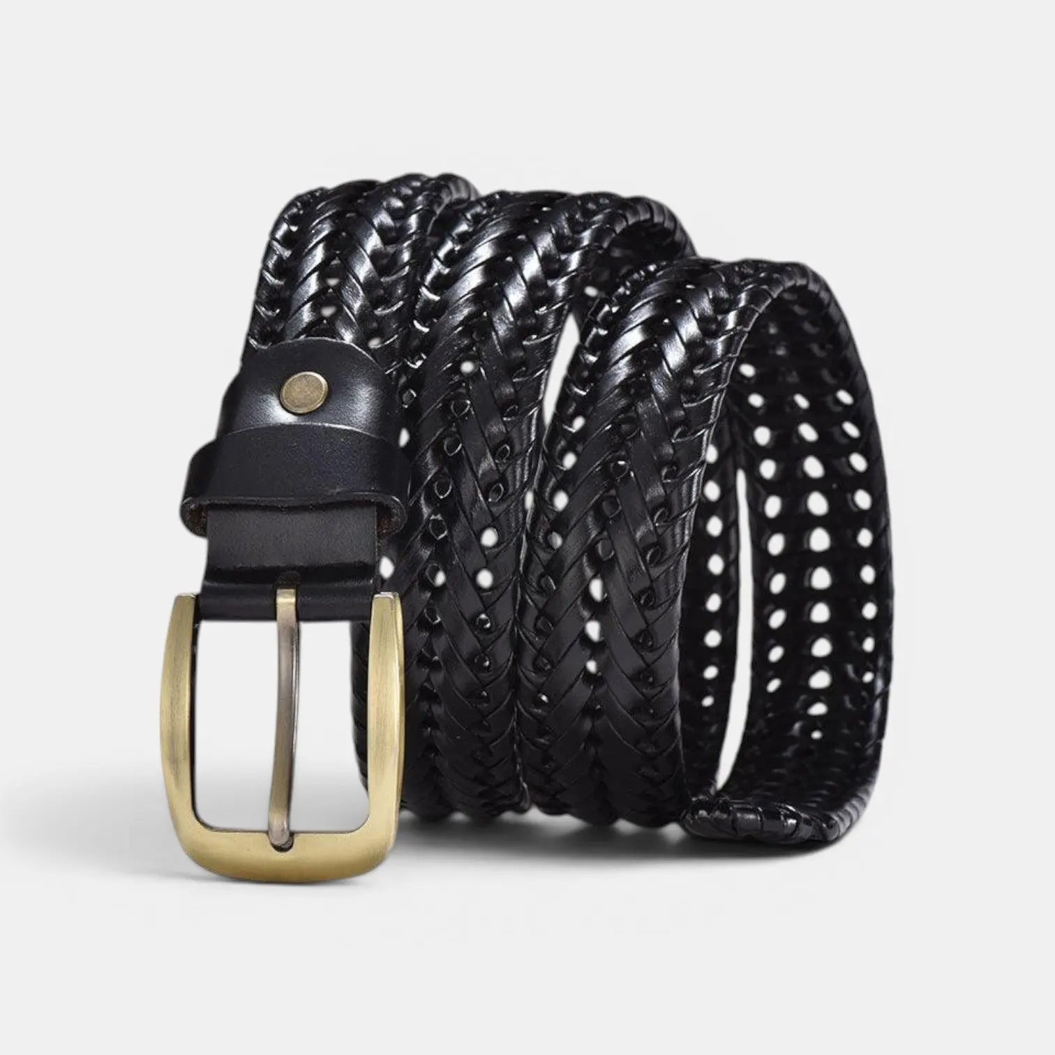 Ceinture Cuir Tressé Sans Trou Femme Boucle Ardillon | Nelvax La Maison de la Ceinture