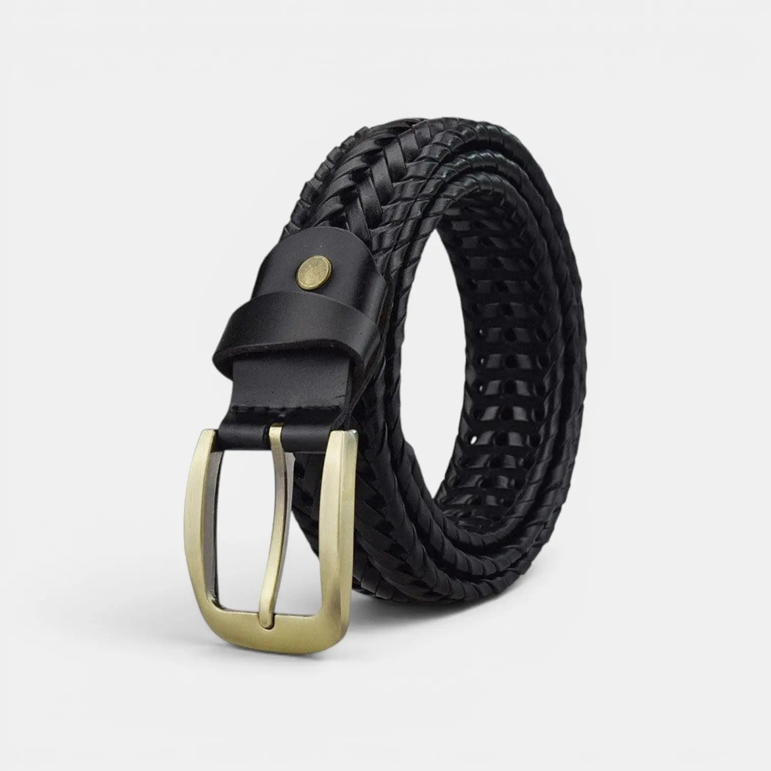 Ceinture Cuir Tressé Sans Trou Femme Boucle Ardillon | Nelvax La Maison de la Ceinture