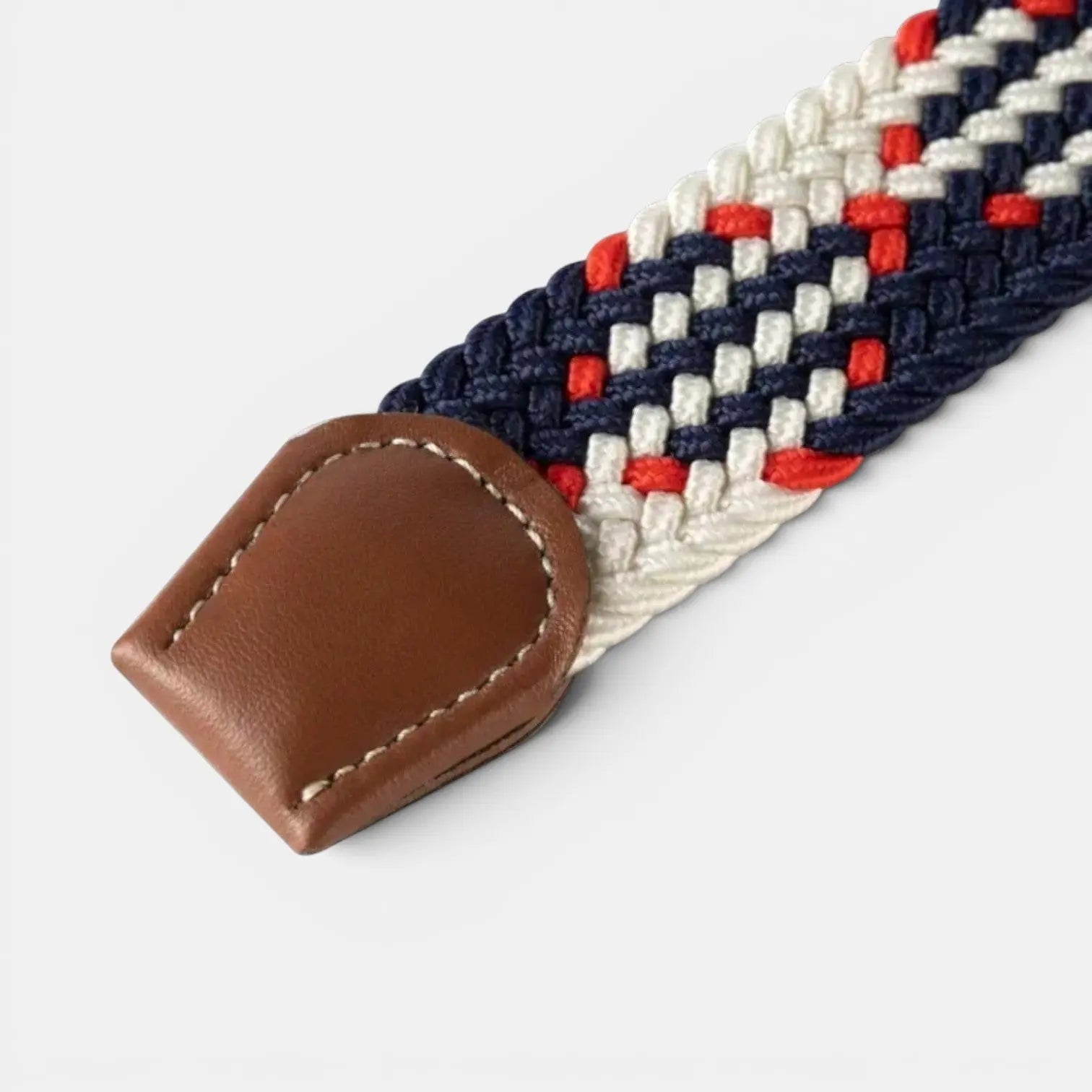 Ceinture Tressée Élastique Finition Cousue Sans Trou | Delvox La Maison de la Ceinture
