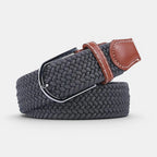 Ceinture Tressée Élastique Finition Cousue Sans Trou | Delvox La Maison de la Ceinture