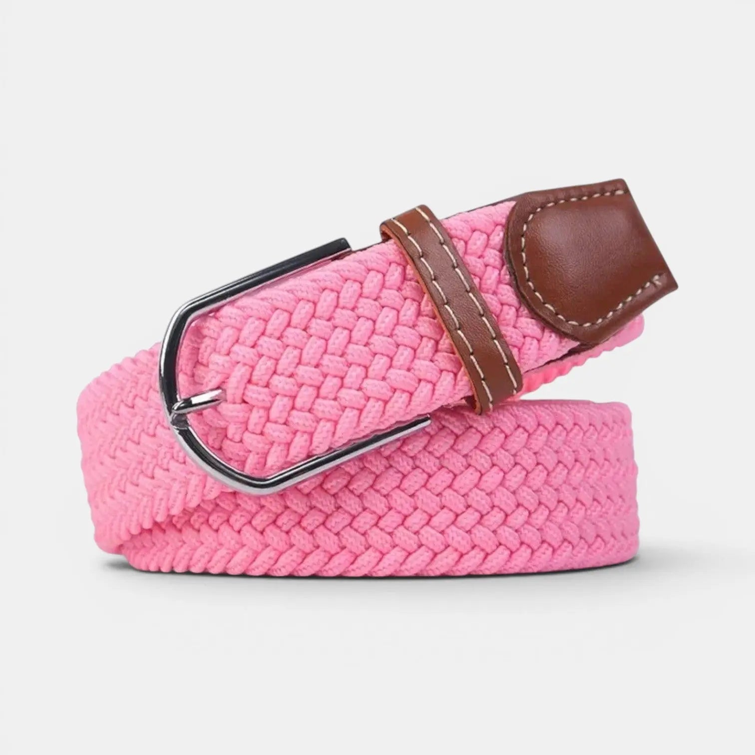 Ceinture Tressée Élastique Finition Cousue Sans Trou | Delvox La Maison de la Ceinture