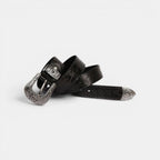 Ceinture Western Cuir Pleine Fleur Texturé Boucle Femme | Texvorn La Maison de la Ceinture