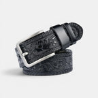 Ceinture Cuir Texturé Homme Western Motifs Floraux Ardillon | Florvex La Maison de la Ceinture