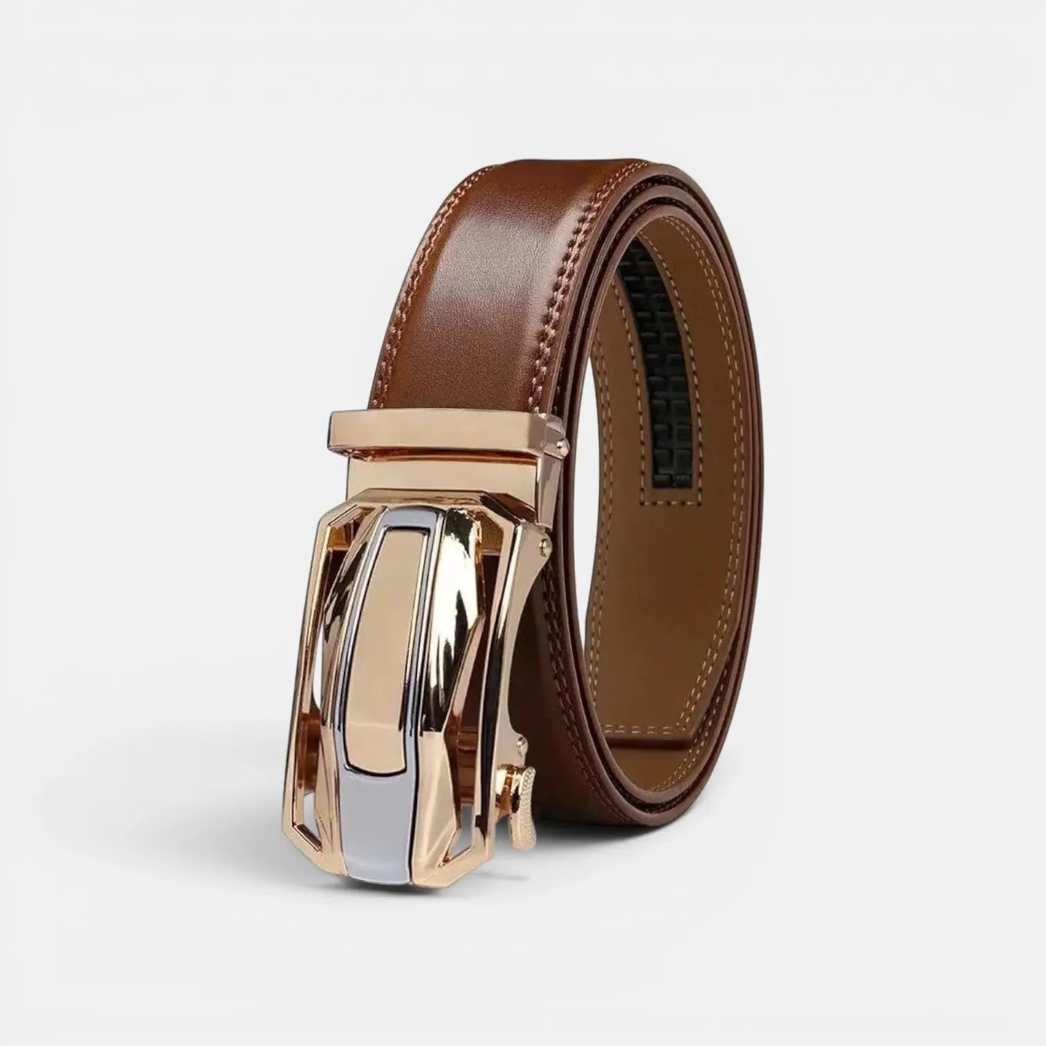Ceinture Cuir Lisse Formelle Homme Boucle Automatique | Morvex La Maison de la Ceinture