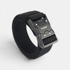 Ceinture tactique noire La Maison de la Ceinture en nylon élastique avec boucle métallique à attache rapide