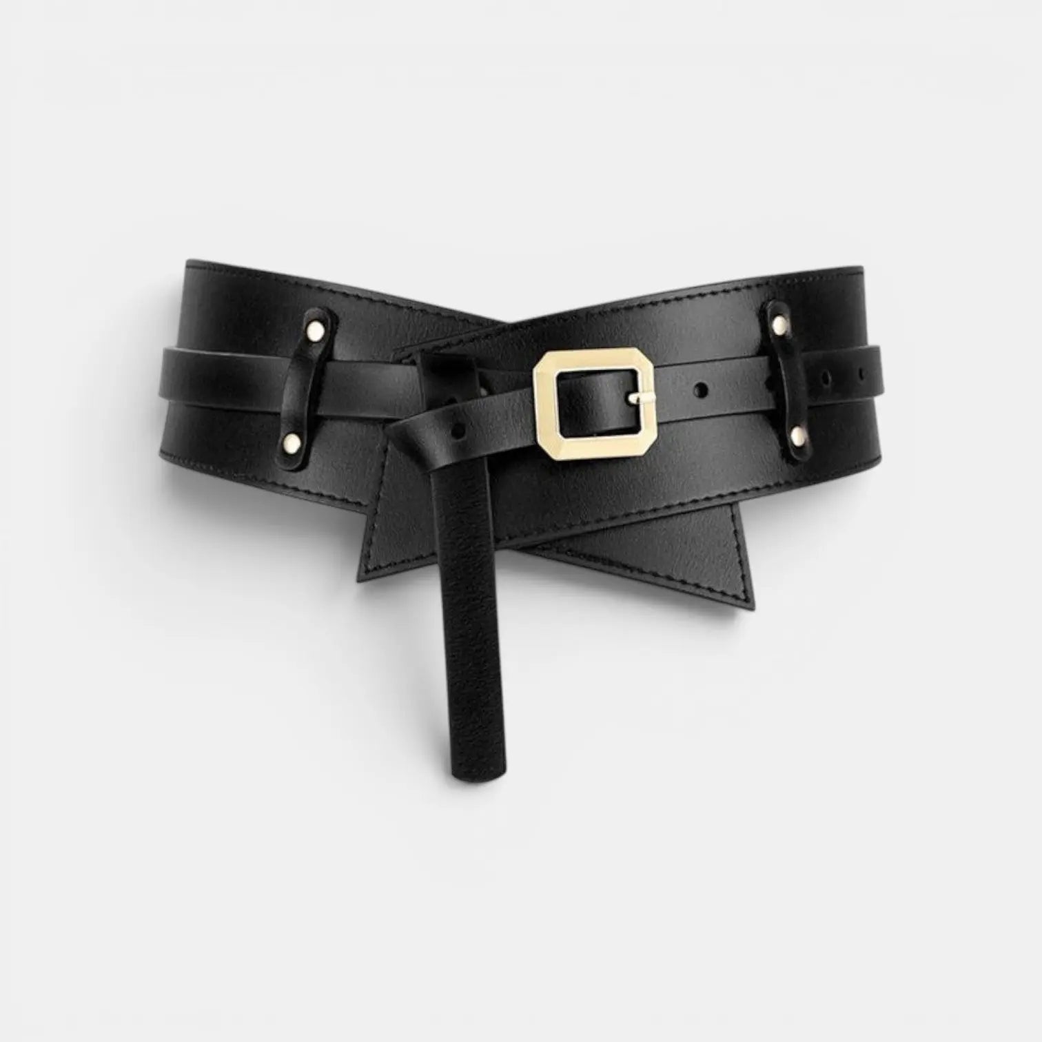 Ceinture Large Simili Cuir Taille Haute Femme Boucle Dorée | Velcor La Maison de la Ceinture