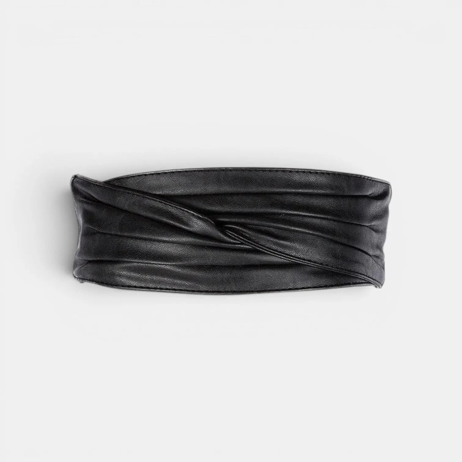 Ceinture Large Simili Vegan Drapée Taille Haute Femme | Orvex La Maison de la Ceinture