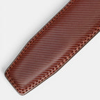 Ceinture Cuir Homme Lanière Rayée Boucle Automatique | Varkoss