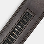 Ceinture Cuir Homme Lanière Rayée Boucle Automatique | Varkoss