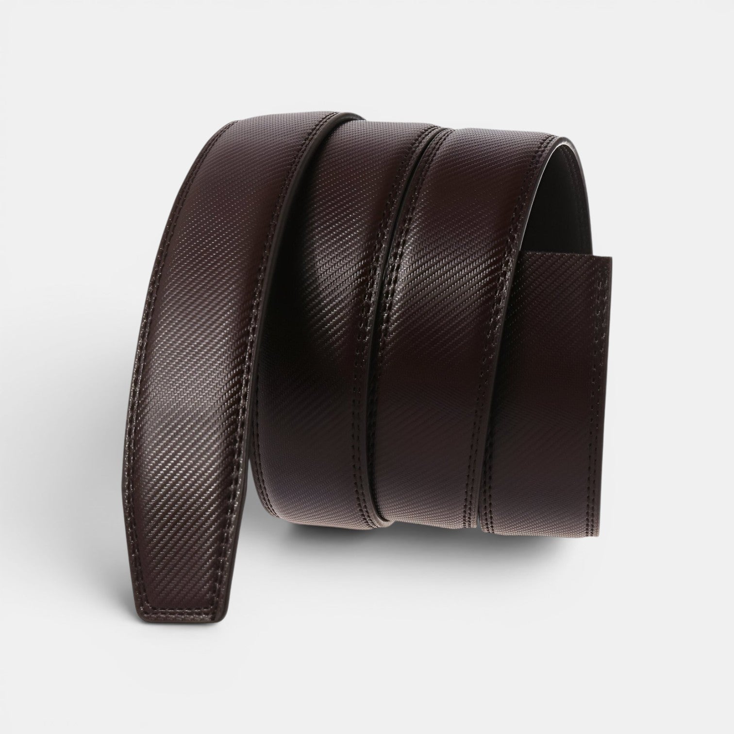 Ceinture Cuir Homme Lanière Rayée Boucle Automatique | Varkoss