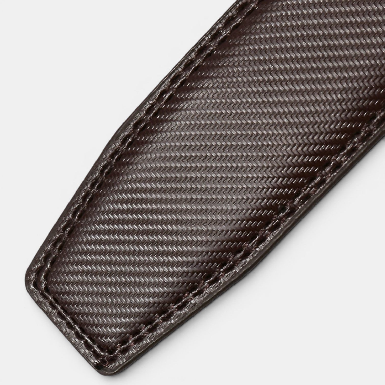 Ceinture Cuir Homme Lanière Rayée Boucle Automatique | Varkoss