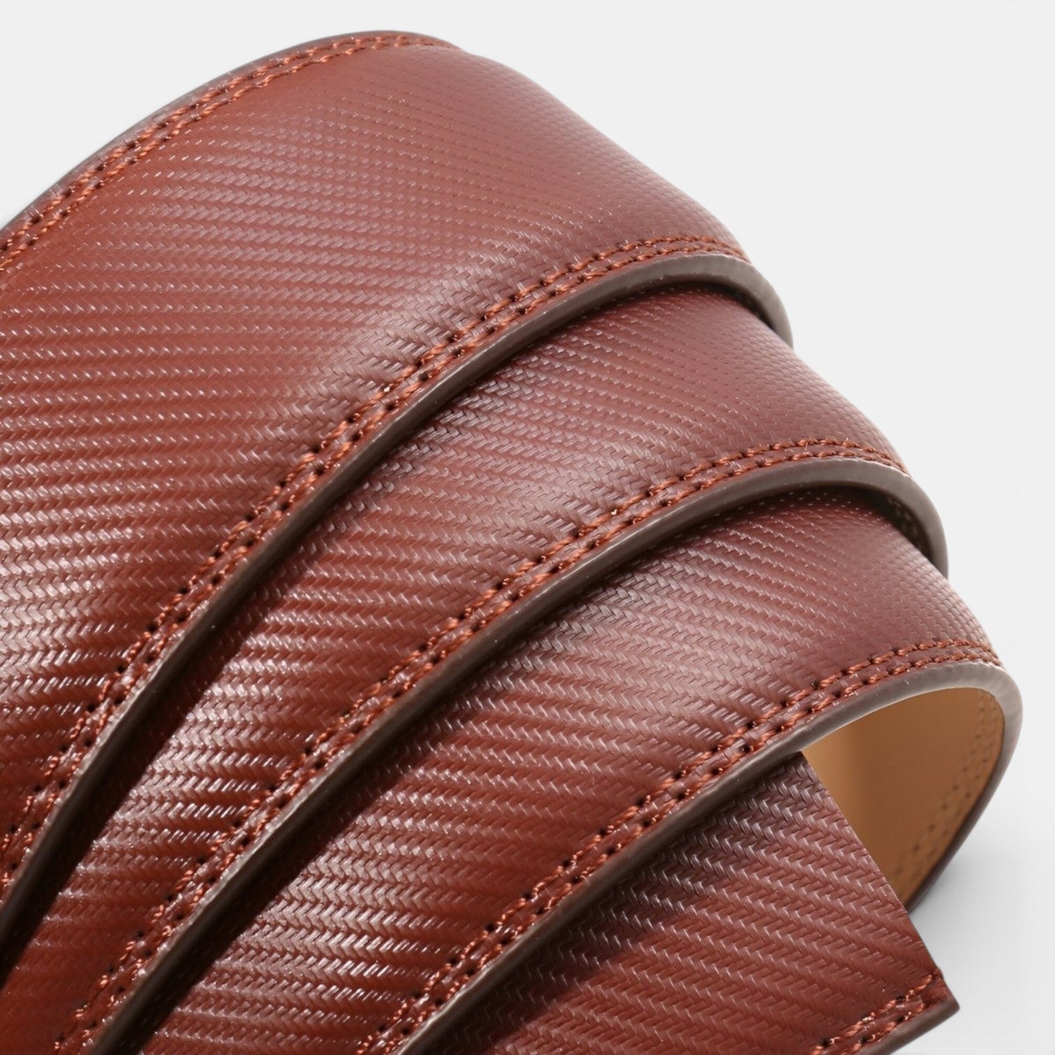 Ceinture Cuir Homme Lanière Rayée Boucle Automatique | Varkoss
