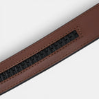 Ceinture Cuir Homme Lanière Rayée Boucle Automatique | Varkoss