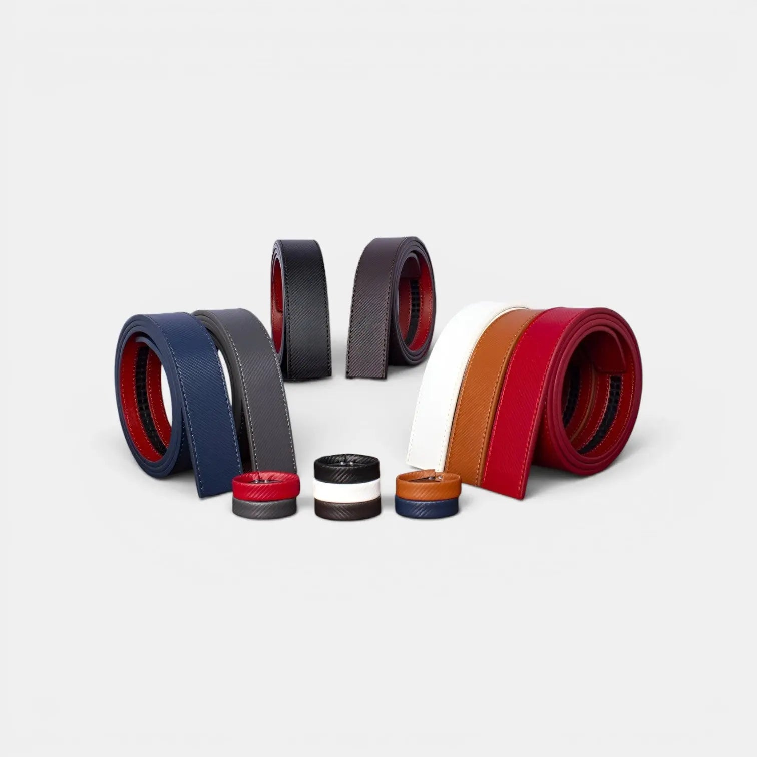 Ceinture Cuir Texturé Interchangeable Sans Boucle Homme | Stravex La Maison de la Ceinture