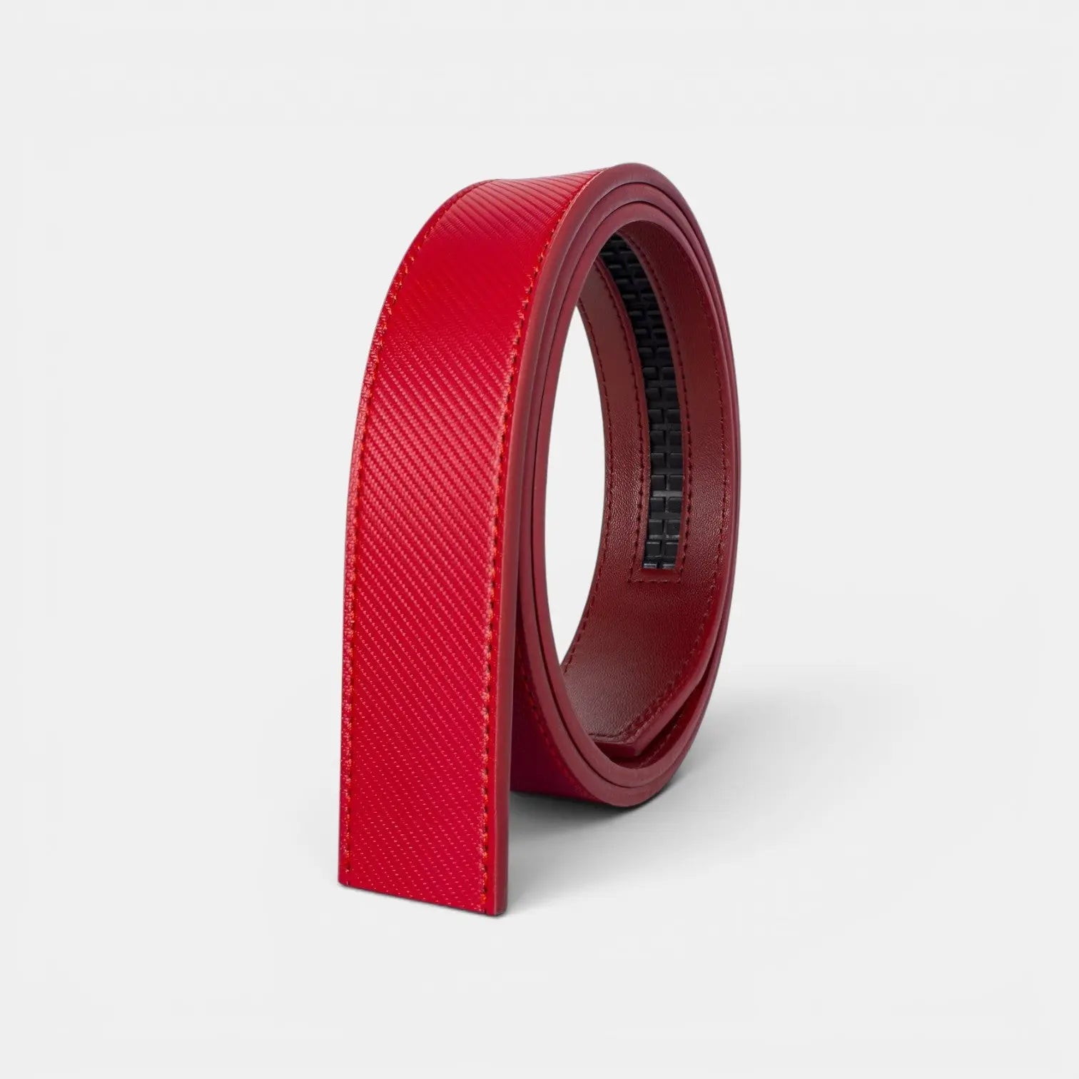 Ceinture Cuir Texturé Interchangeable Sans Boucle Homme | Stravex La Maison de la Ceinture