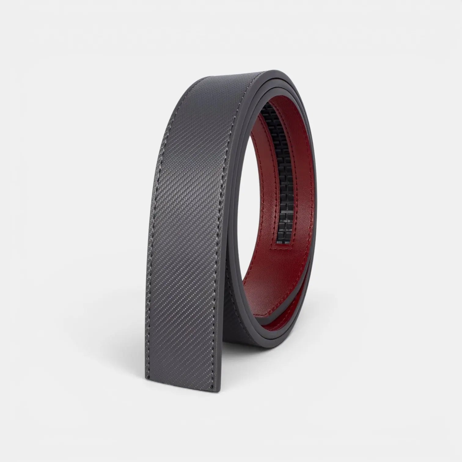 Ceinture Cuir Texturé Interchangeable Sans Boucle Homme | Stravex La Maison de la Ceinture