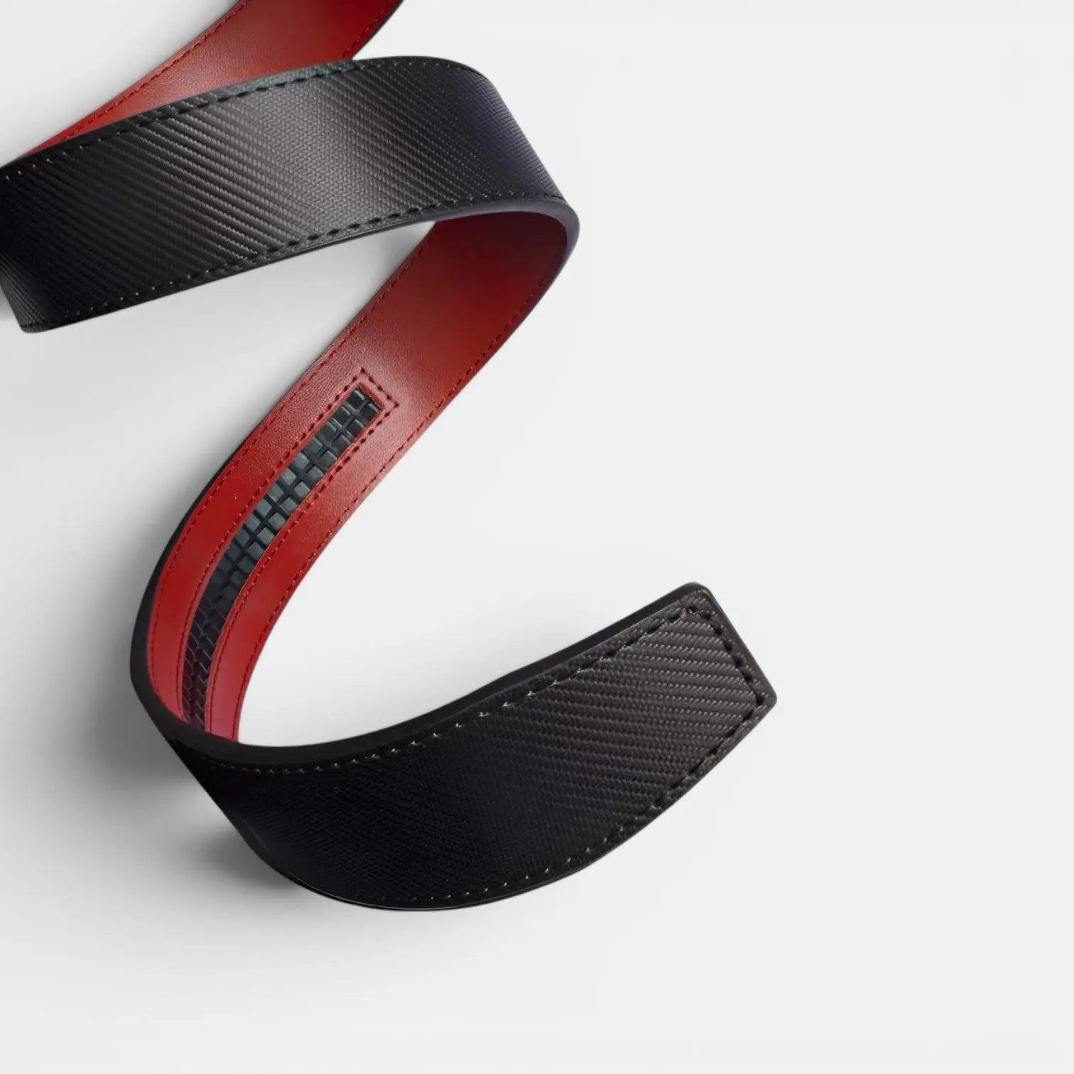 Ceinture Cuir Texturé Interchangeable Sans Boucle Homme | Stravex La Maison de la Ceinture
