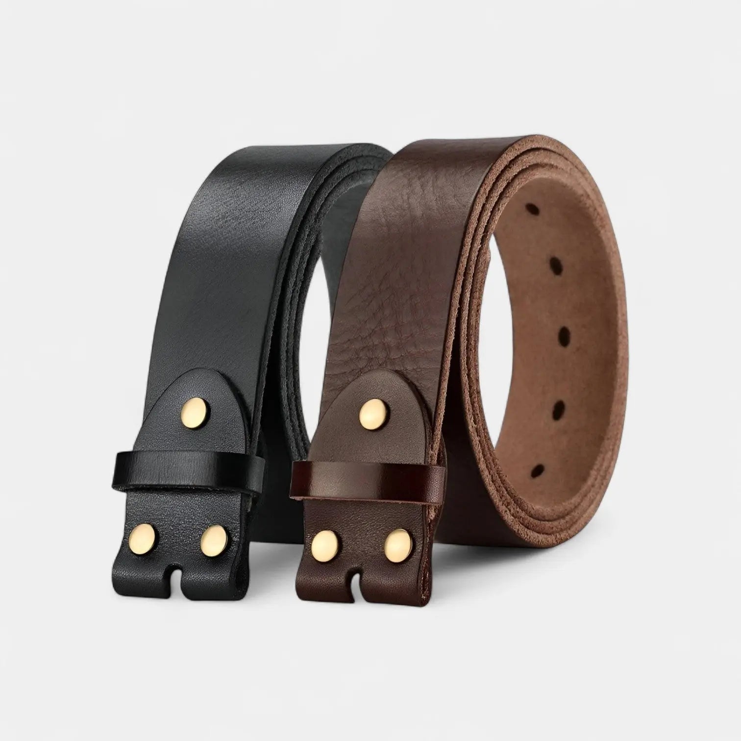 Ceinture Cuir Pleine Fleur Homme Sans Boucle Interchangeable | Flarvex La Maison de la Ceinture
