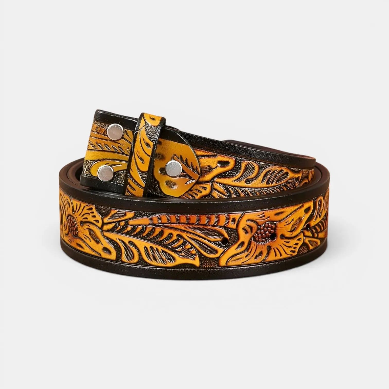 Lanière de Ceinture Cuir Texturé Homme Boucle Interchangeable | Delvox La Maison de la Ceinture