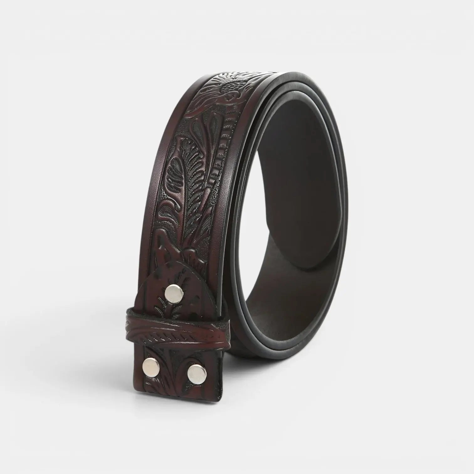 Lanière de Ceinture Cuir Texturé Homme Boucle Interchangeable | Delvox La Maison de la Ceinture