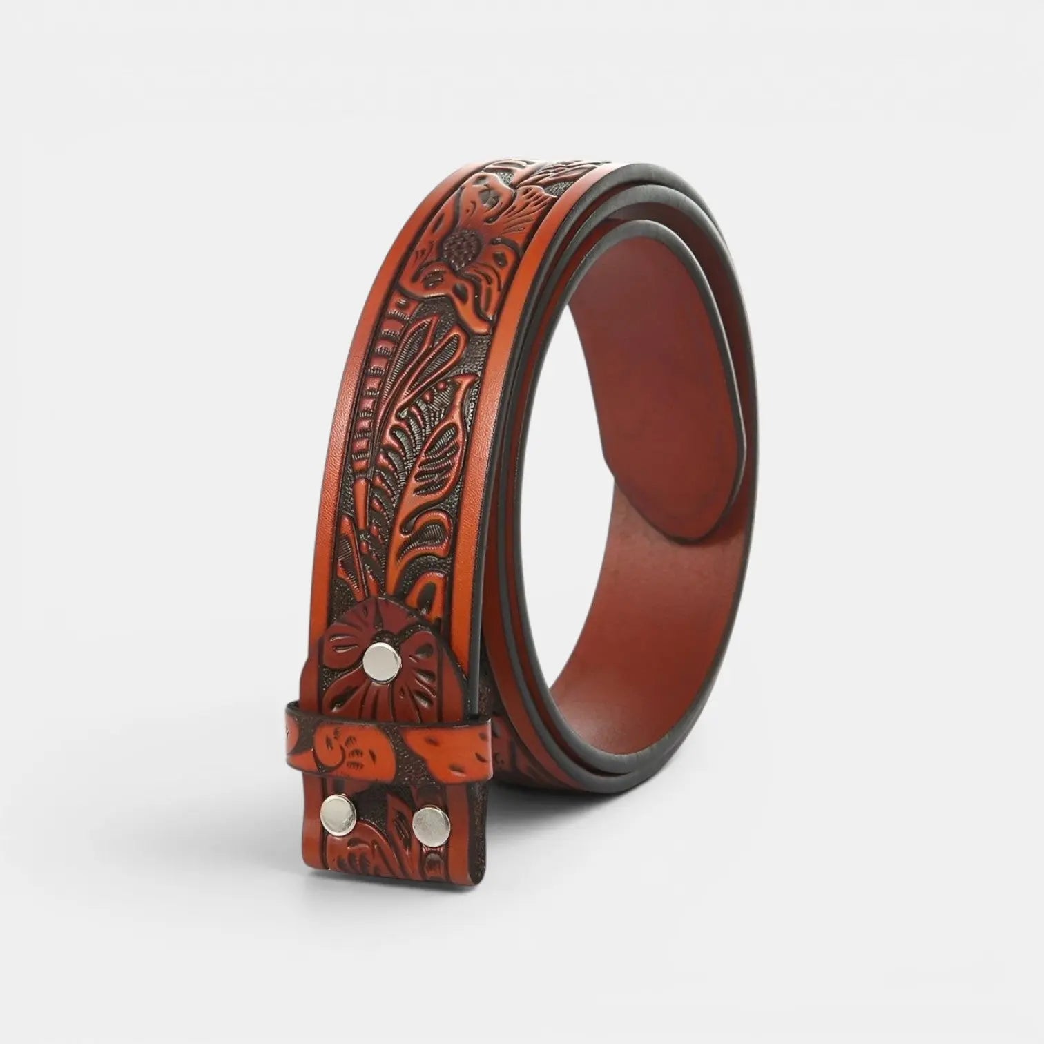 Lanière de Ceinture Cuir Texturé Homme Boucle Interchangeable | Delvox La Maison de la Ceinture