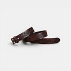 Lanière de Ceinture Cuir Texturé Homme Boucle Interchangeable | Delvox La Maison de la Ceinture