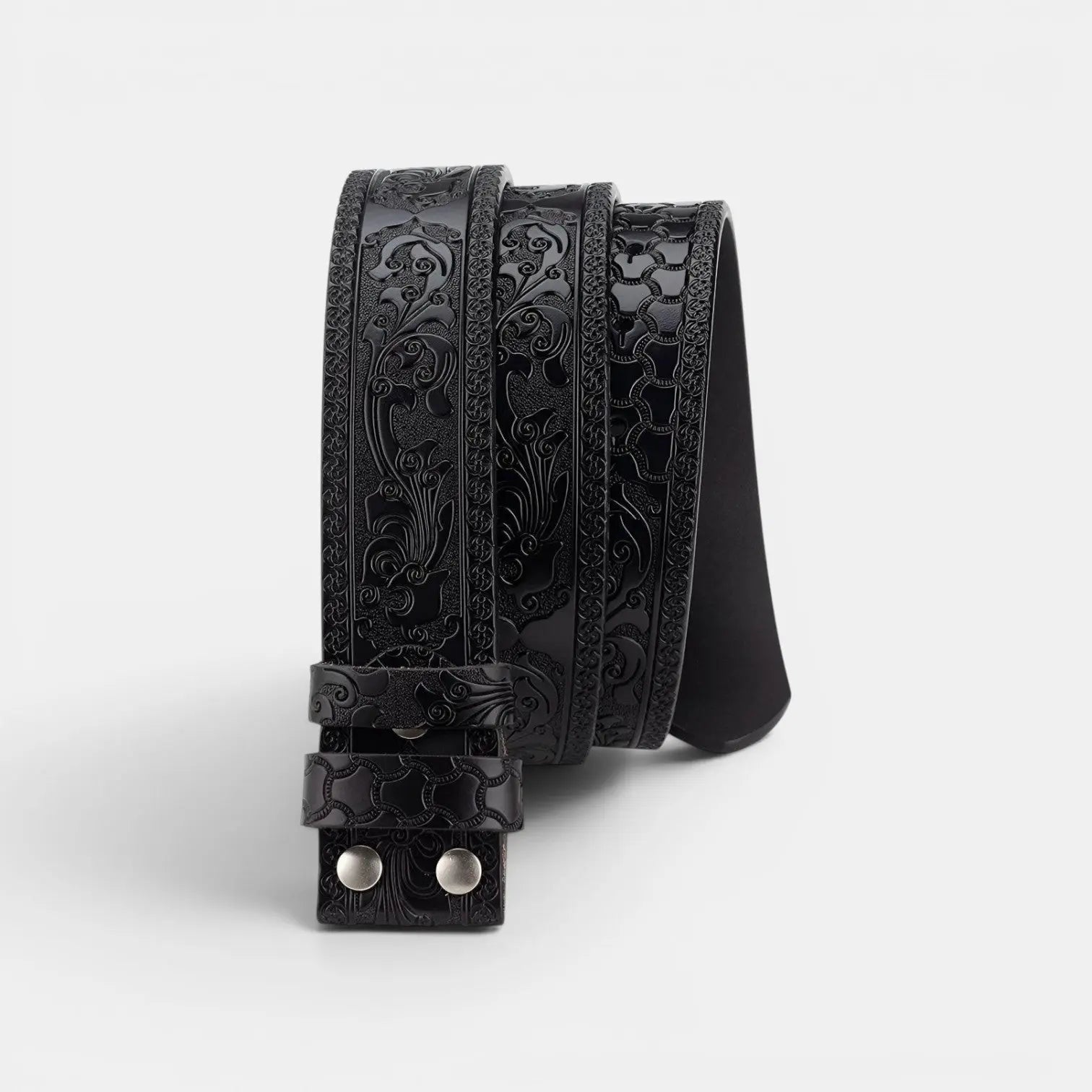 Ceinture Cuir Texturé Interchangeable Sans Boucle Homme | Dravex La Maison de la Ceinture