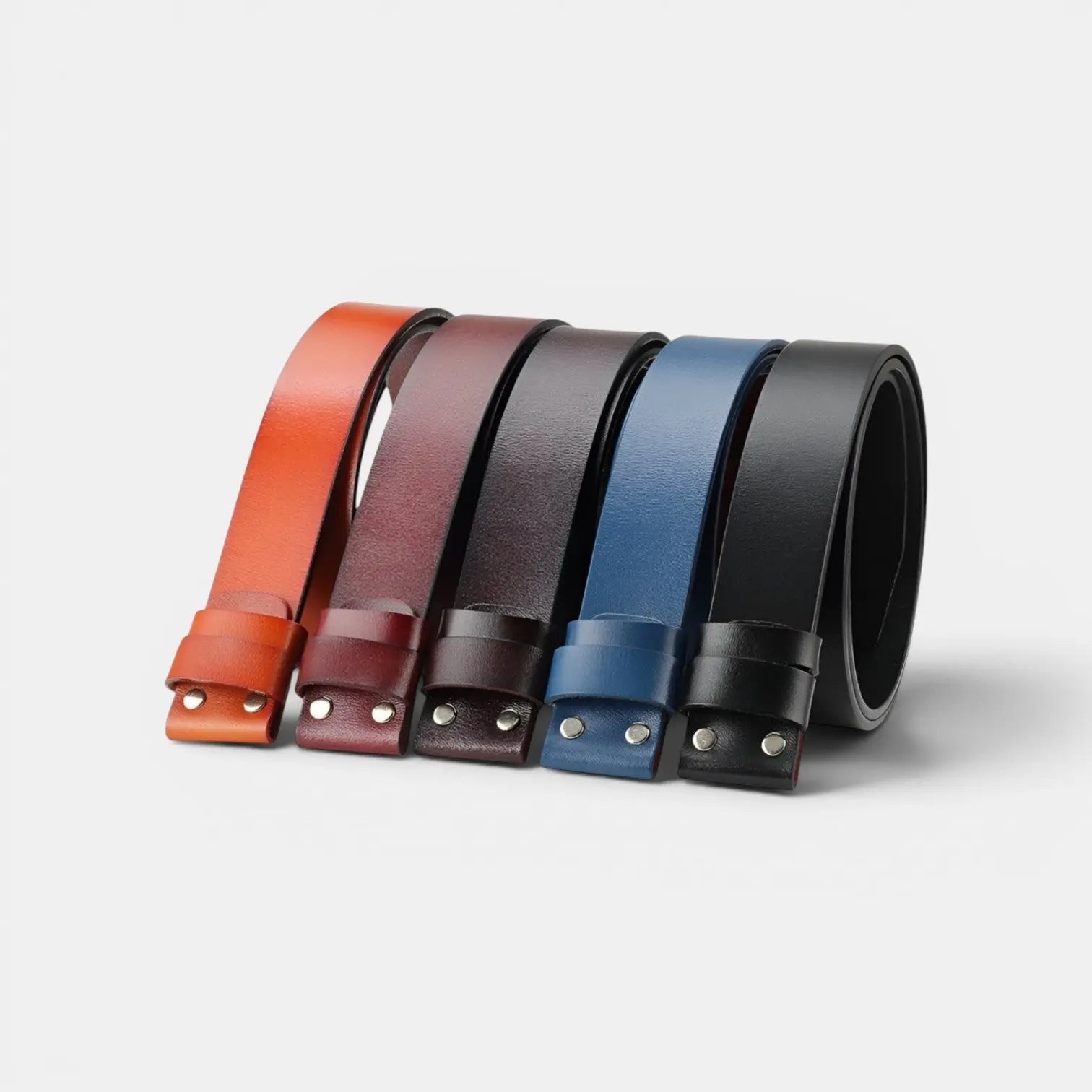 Ceinture Cuir Lisse Sans Boucle Interchangeable Homme | Lirvex La Maison de la Ceinture