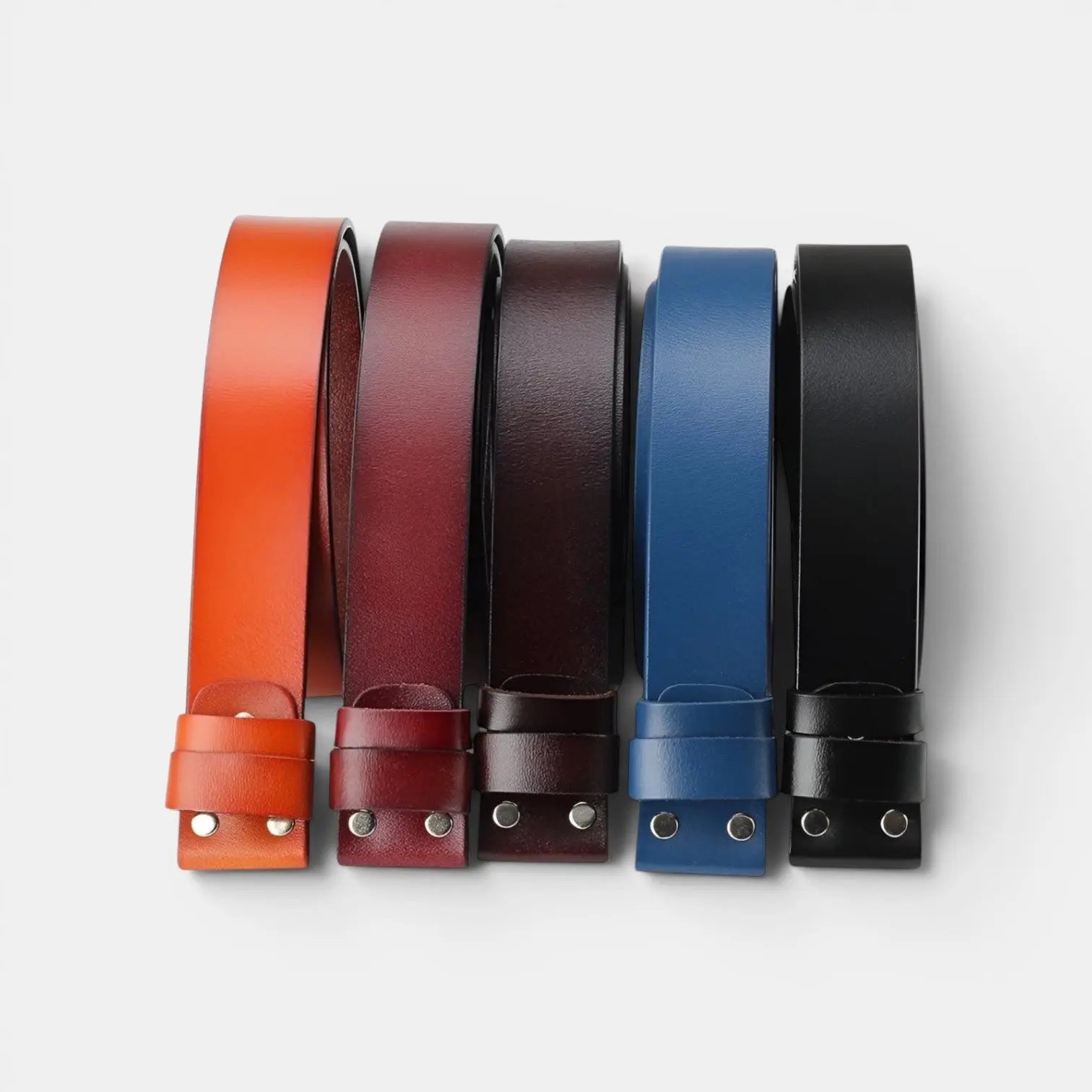 Ceinture Cuir Lisse Sans Boucle Interchangeable Homme | Lirvex La Maison de la Ceinture