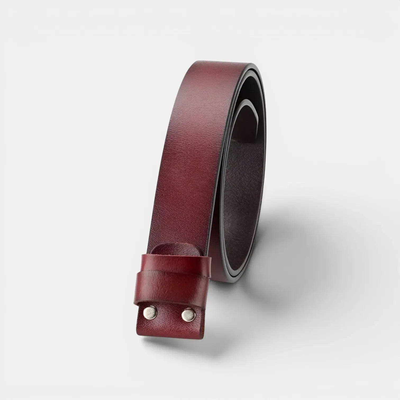Ceinture Cuir Lisse Sans Boucle Interchangeable Homme | Lirvex La Maison de la Ceinture