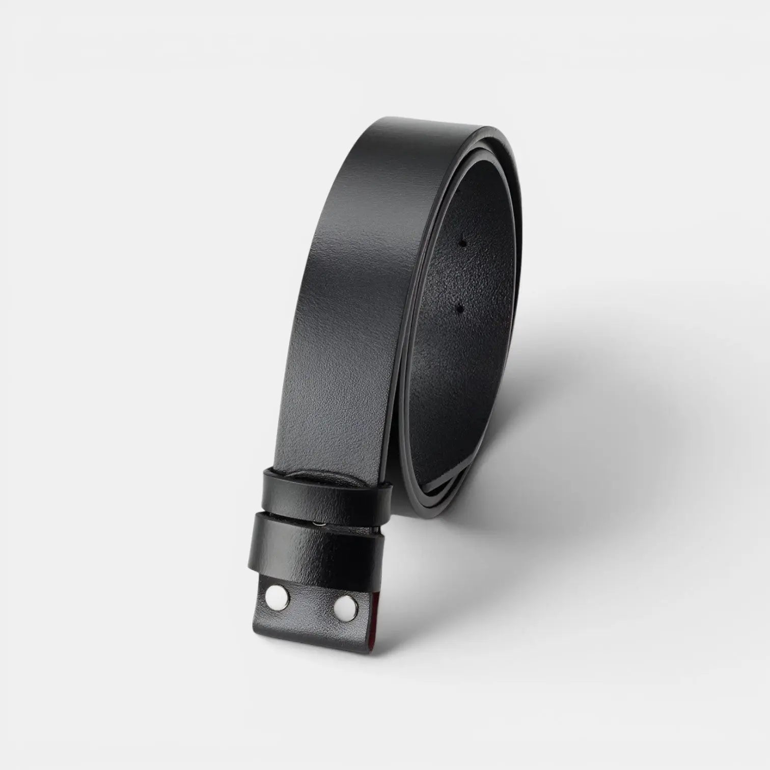 Ceinture Cuir Lisse Sans Boucle Interchangeable Homme | Lirvex La Maison de la Ceinture