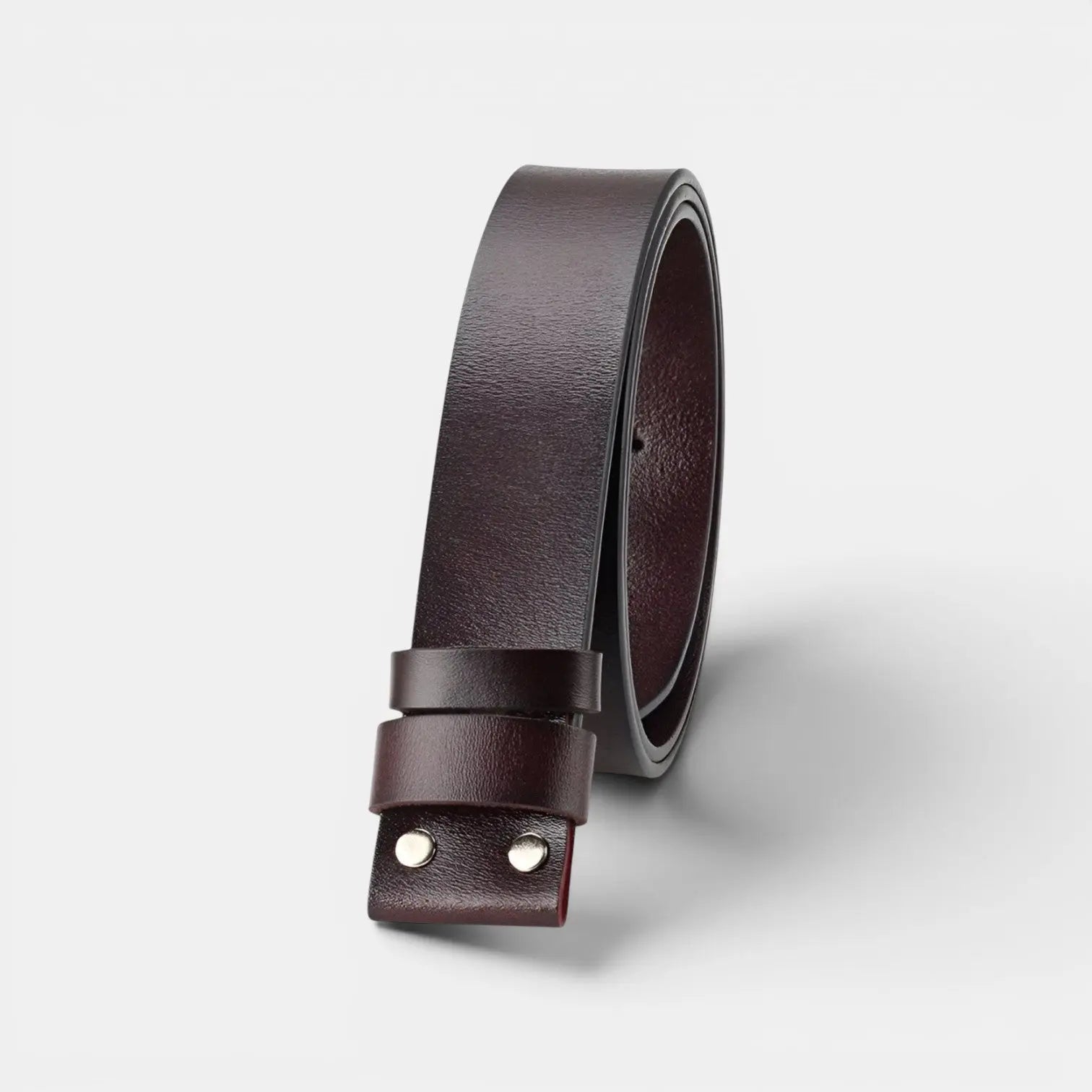 Ceinture Cuir Lisse Sans Boucle Interchangeable Homme | Lirvex La Maison de la Ceinture