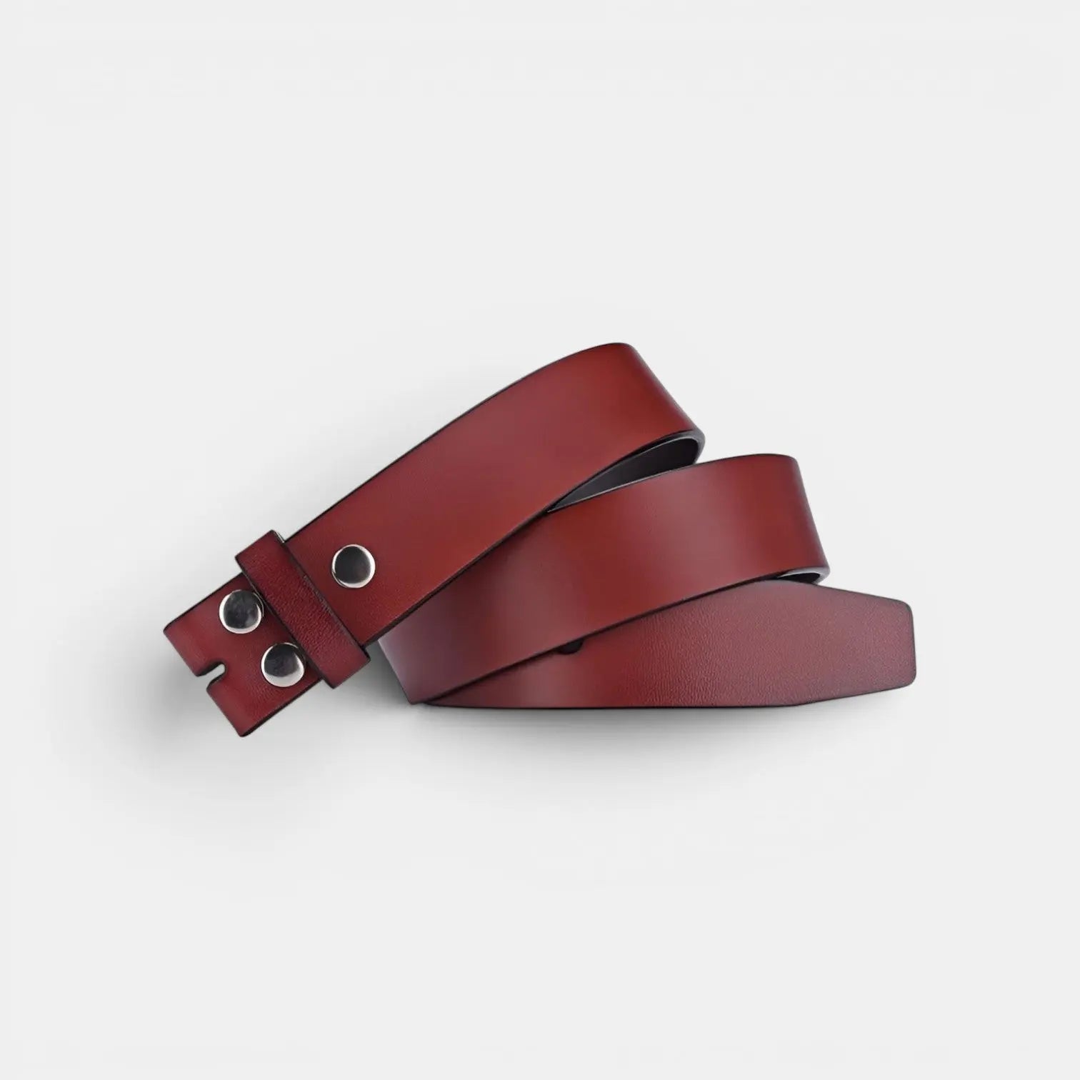 Lanière de Ceinture Cuir Lisse Homme Boucle Interchangeable | Corvex La Maison de la Ceinture
