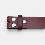 Lanière de Ceinture Cuir Lisse Homme Boucle Interchangeable | Corvex La Maison de la Ceinture