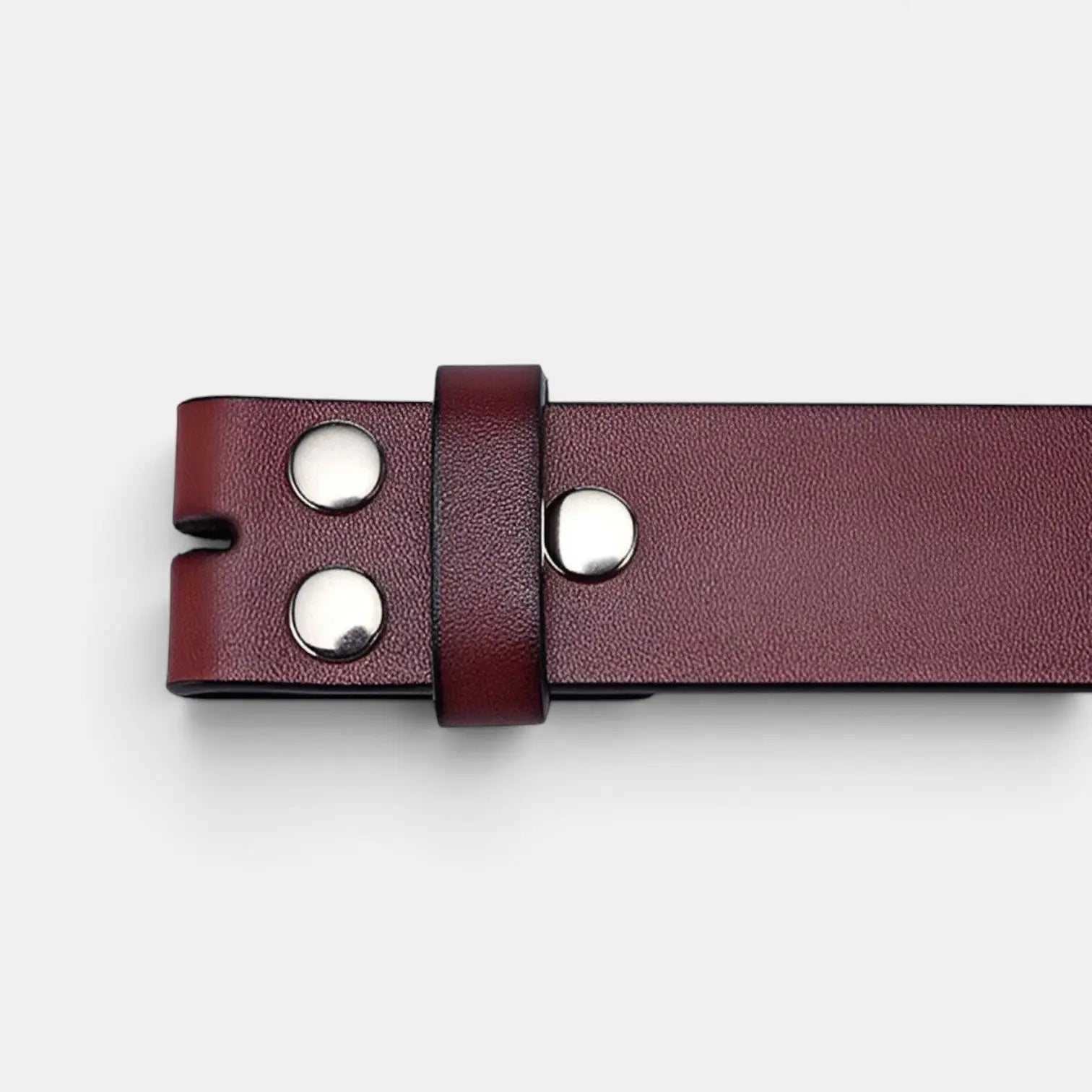 Lanière de Ceinture Cuir Lisse Homme Boucle Interchangeable | Corvex La Maison de la Ceinture